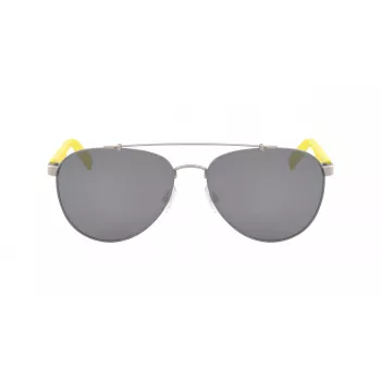 NAUTICA N5131S-046 Męskie okulary przeciwsłoneczne prostokątne czarna oprawka szare szkła 60/17/140 mm