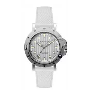 Nautica NAD12548G Zegarek Unisex 40mm Niebieska Tarcza Pasek Silikonowy