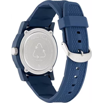 Zegarek męski Nautica NAPATS301 Kwarcowy Analogowy 42,5mm Niebieska Tarcza Pasek Silikonowy
