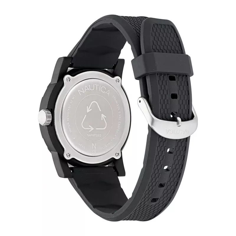 Zegarek męski Nautica Pacific Beach Quartz Analogowy NAPATS303 Niebieski Silikon 42,5mm