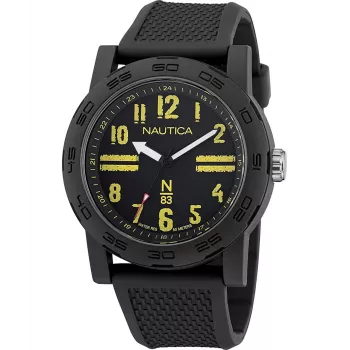 Zegarek męski Nautica Pacific Beach Quartz Analogowy NAPATS303 Niebieski Silikon 42,5mm