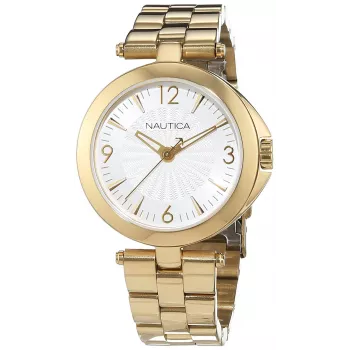 Zegarek damski Nautica NAD14001L 35mm biała skóra