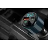 NAVITEL BHF05 MAX Wielofunkcyjny Nadajnik FM z Bluetooth 5.0, USB, Zestaw Głośnomówiący, Wyświetlacz LED, Szybkie Ładowanie QC3.0