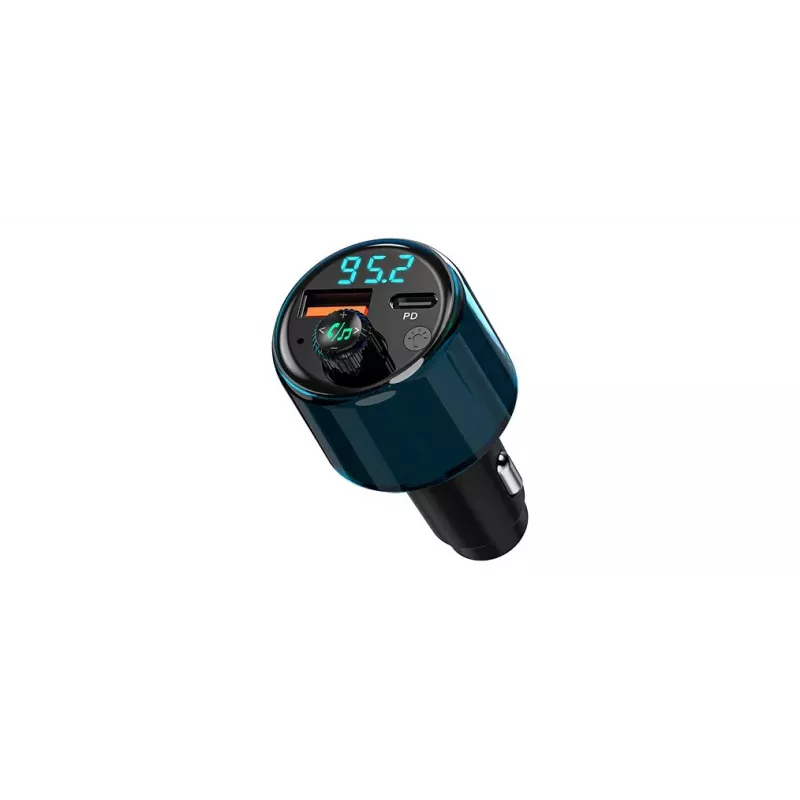 NAVITEL BHF05 MAX Wielofunkcyjny Nadajnik FM z Bluetooth 5.0, USB, Zestaw Głośnomówiący, Wyświetlacz LED, Szybkie Ładowanie QC3.0
