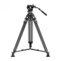 Neewer LL55 Carbon Fiber Video Tripod z głowicą olejową i blokadą szybkiego zwalniania