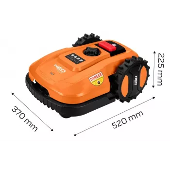 NEO Tools 04-621 40V Bezprzewodowa kosiarka z napędem bezszczotkowym z koszem na trawę 40L i funkcją mulczowania