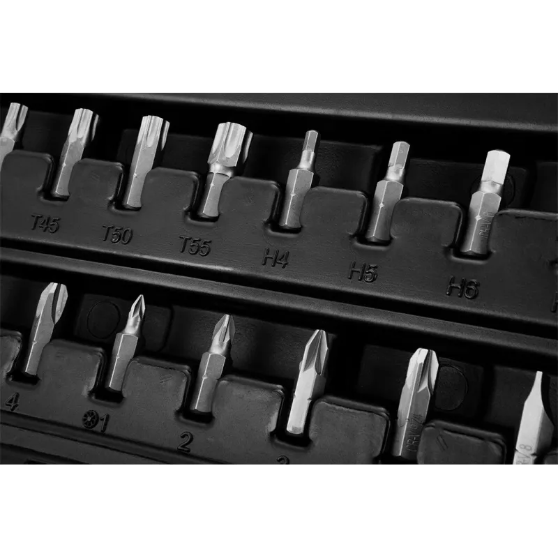 NEO Tools 10-042 1/4 Cala Napęd 46-elementowy Zestaw nasadek z bitami i akcesoriami