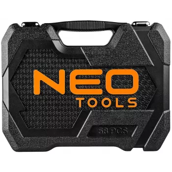 NEO Tools 10-042 1/4 Cala Napęd 46-elementowy Zestaw nasadek z bitami i akcesoriami