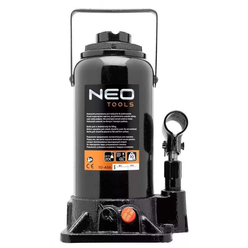 NEO TOOLS 10-456 Zapasowa nakrętka do butelki na wodę do 10-455, nakręcana z otwieranym ustnikiem, bez BPA, czarna