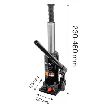NEO TOOLS podnośnik hydrauliczny słupowy 10 ton z zabezpieczeniem przeciążeniowym