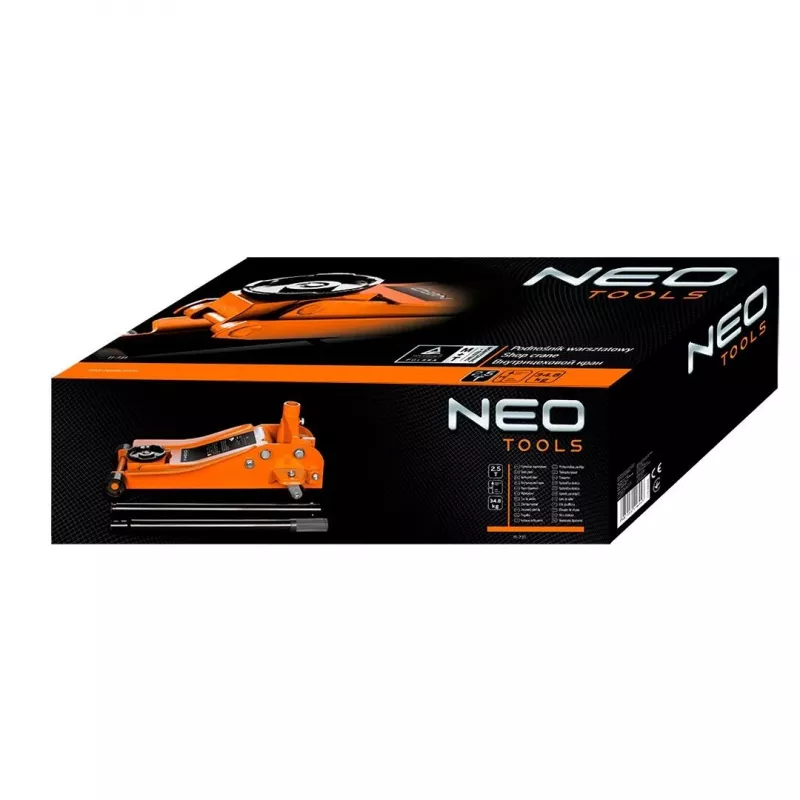 NEO TOOLS 11-731 Podnośnik hydrauliczny podłogowy o niskim profilu 2,5 t