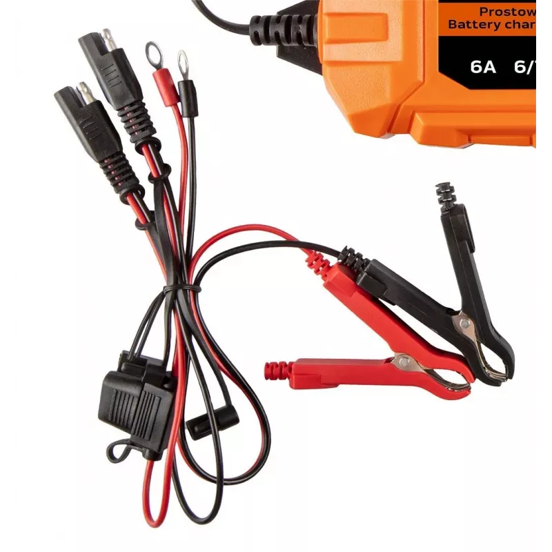 NEO Tools 11-892-1 Krokodylki do prostownika akumulatora, 15A, 12V/24V, para