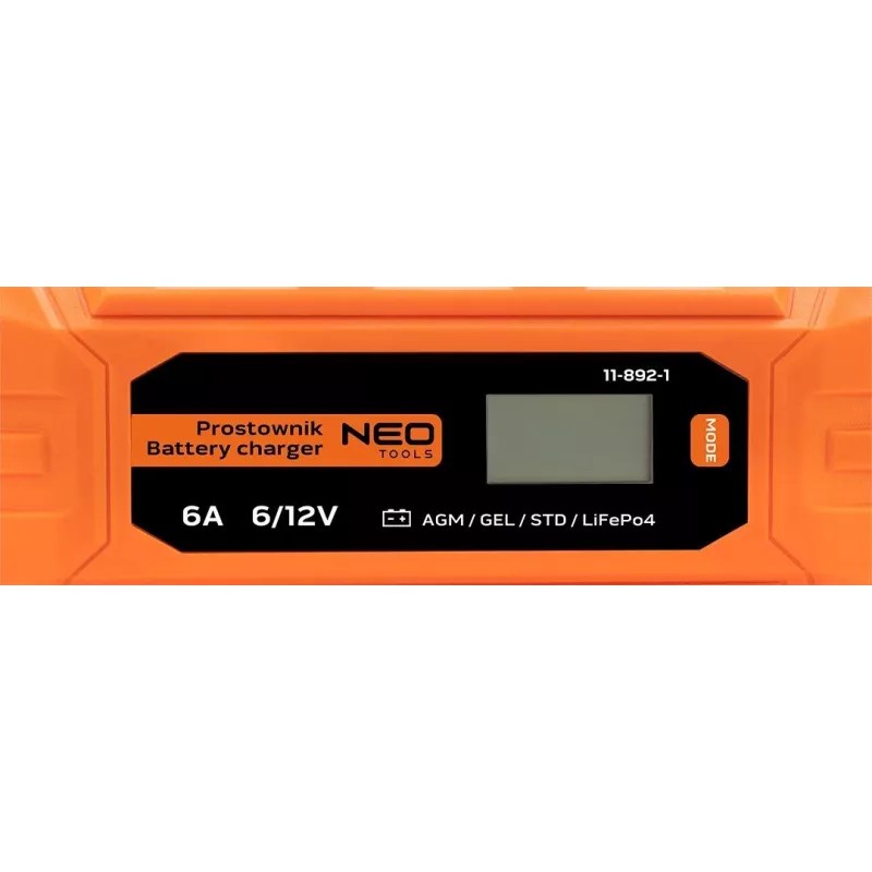 NEO Tools 11-892-1 Krokodylki do prostownika akumulatora, 15A, 12V/24V, para