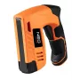 NEO Tools 16-050 Ręczny zszywacz do tapicerki, izolacji i prac dekoracyjnych, z regulacją siły, zszywki typu J 6-14 mm, czarno-pomarańczowy
