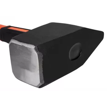 Młotek ciesielski NEO TOOLS 25-162 z uchwytem z włókna szklanego, głowica 600 g, magnetyczny uchwyt na gwoździe, antywibracyjny, certyfikat TÜV, czarno-pomarańczowy