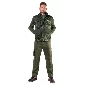 NEO TOOLS 81-211-M Kurtka robocza softshell, szaro-czarno-zielona, rozmiar M, wodoodporna, wiatroszczelna, oddychająca, odblaskowa