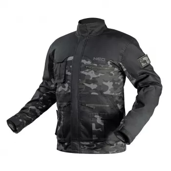 Kurtka robocza NEO Tools 81-212-XXL, XXL, szaro-zielona, 100% bawełna, 7 kieszeni, EN ISO 13688