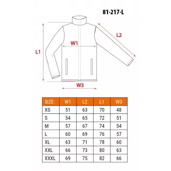NEO TOOLS 81-217-L Unisex Kurtka robocza, szaro-czarna, rozmiar L, 65% poliester 35% bawełna, 267 g/m², 7 kieszeni, EN ISO 13688