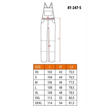 NEO TOOLS 81-247-S Szorty robocze, rozmiar S, szary/czarny, 65% poliester 35% bawełna, 267 g/m², wielokieszeniowe, certyfikat CE