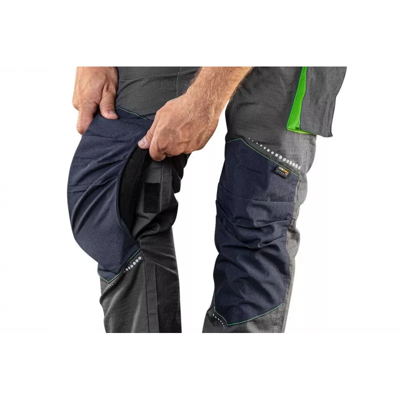 NEO TOOLS 81-247-XS unisex koszulka robocza, 100% bawełna, szara, XS