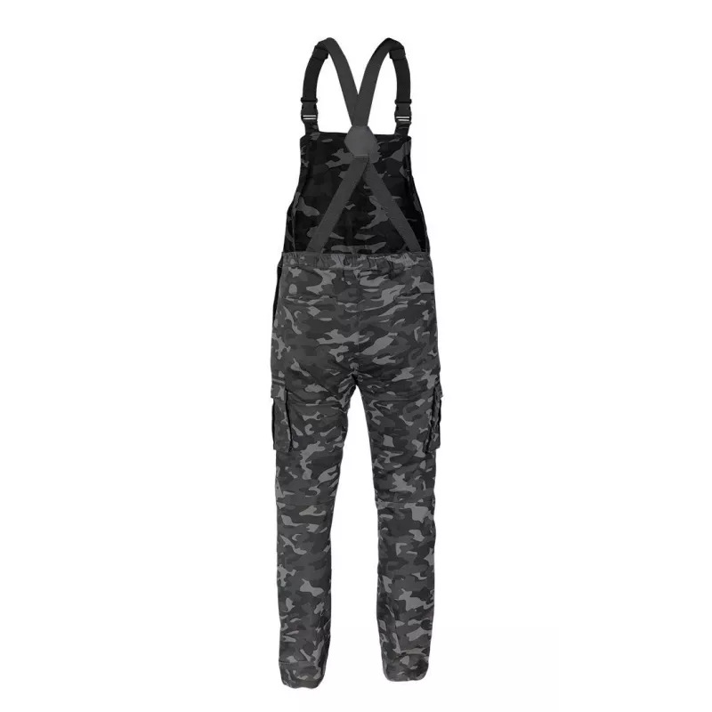 NEO Tools 81-252-L Work Trousers with Knee Pad Pockets, Size L, Grey/Black