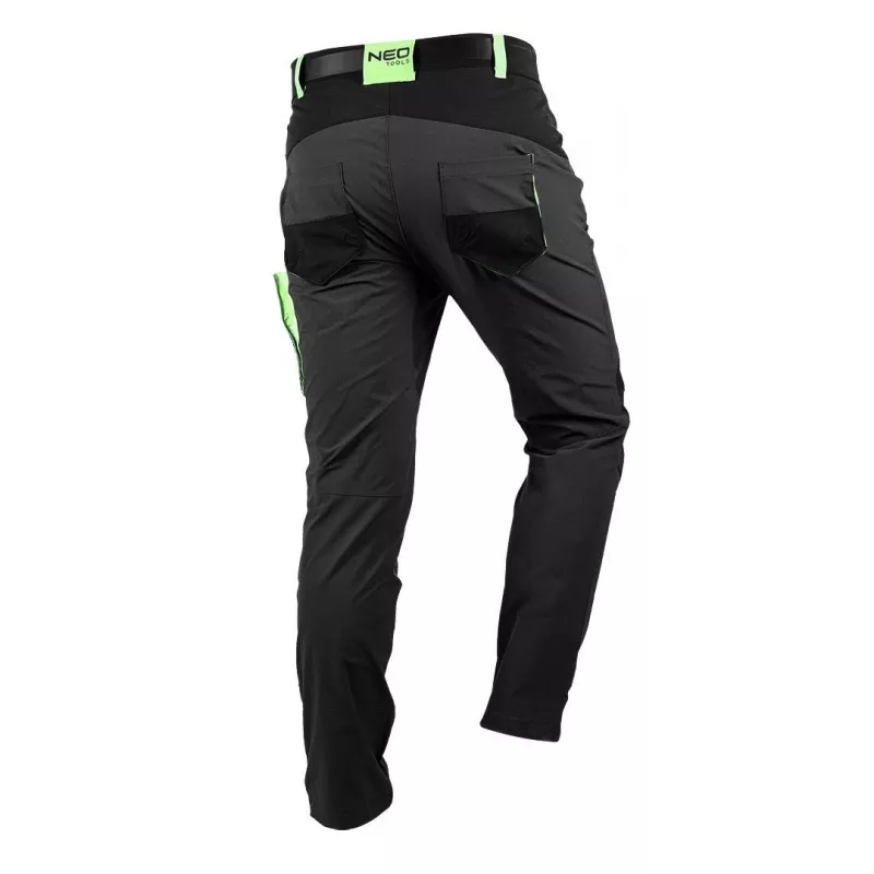 NEO Tools 81-290-M Spodnie ochronne robocze, czarne, rozmiar M, 10 kieszeni, EN ISO 13688