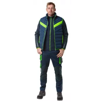 Spodnie robocze NEO TOOLS 81-534-XXL, szaro-czarne z pomarańczowymi akcentami, rozmiar XXL, 9 kieszeni, wzmocnione kolana, elementy odblaskowe