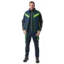 Spodnie robocze NEO TOOLS 81-534-XXL, szaro-czarne z pomarańczowymi akcentami, rozmiar XXL, 9 kieszeni, wzmocnione kolana, elementy odblaskowe