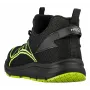 NEO TOOLS 82-161-44 S1P SRC Buty ochronne ze stalowym podnoskiem i antyprzebiciową wkładką, cholewka ze skóry zamszowej i siateczki, podeszwa dwugęstościowa PU, czarno-szare z pomarańczowymi akcentami, rozmiar 44