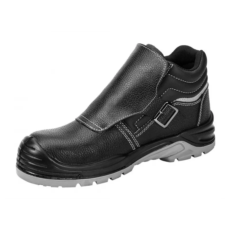NEO Tools 82-181-41 S1P SRC Buty ochronne ze stalowym noskiem, skóra zamszowa, czarno-pomarańczowe, rozmiar 41