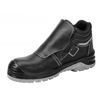 NEO TOOLS 82-181-44 S1P SRC Buty ochronne z podnoskiem stalowym, skóra zamszowa, podeszwa dwugęstościowa PU, rozmiar 44, szary/czarny