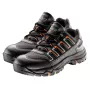 NEO TOOLS 82-712 S1P SRC Buty ochronne ze stalowym podnoskiem i wkładką kevlarową, zamszowa skóra, czarno-szare, rozmiar 43 EU