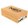 NEO Tools 82-741-47 S1P SRC Obuwie ochronne Rozmiar 47 EU Stalowy podnosek i wkładka antyprzebiciowa Cholewka z zamszu i siatki Podeszwa dwugęstościowa PU Czarny/Szary z pomarańczowymi akcentami