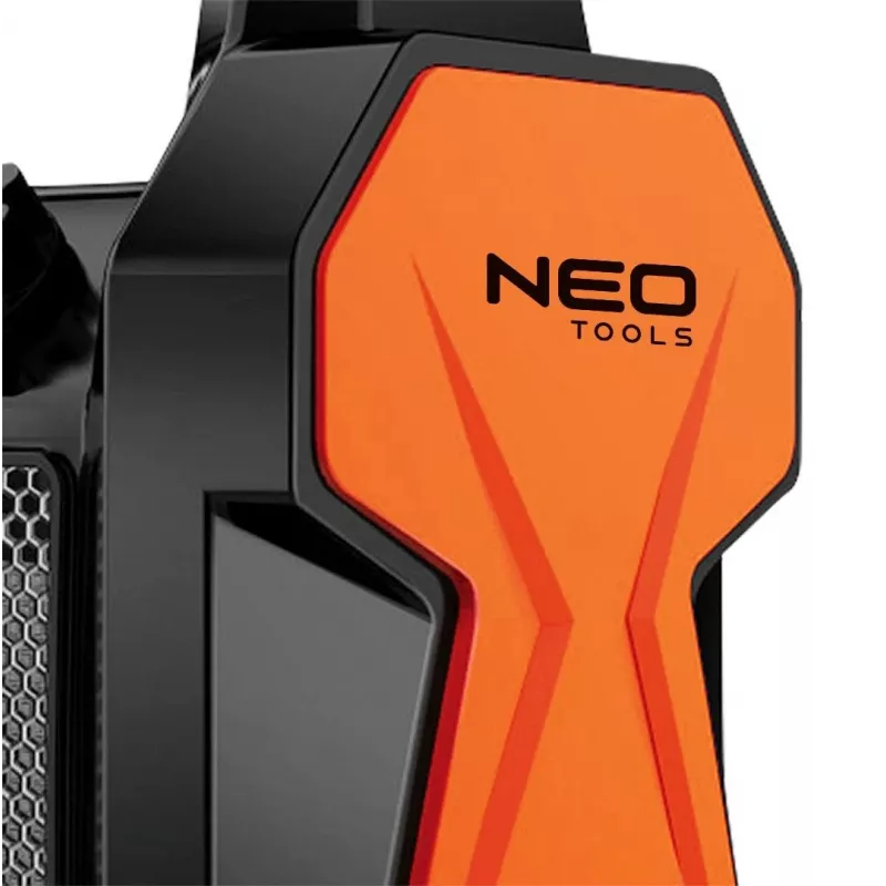 NEO Tools 90-061 Elektryczny grzejnik konwekcyjny 3000W, 2 poziomy grzania, tryb wentylatora, regulowany termostat, zabezpieczenie przed przegrzaniem, czarno-pomarańczowy