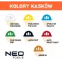 NEO TOOLS 97-210 Zintegrowany kask ochronny z siatkowym wizjerem i nausznikami, pomarańczowy