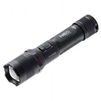 NEO TOOLS 99-035 Czołówka LED COB akumulatorowa z czujnikiem ruchu, 300 lm, IPX4, USB-C, regulowany kąt, podstawa magnetyczna