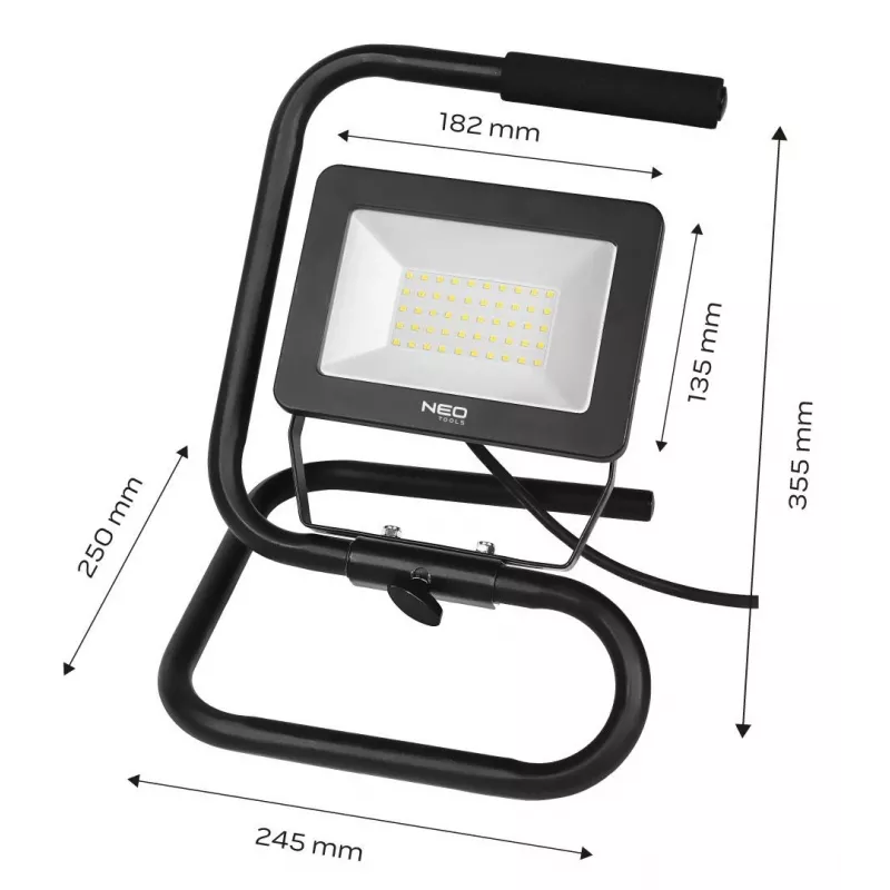 NEO TOOLS 99-063 Naświetlacz LED COB 20W Akumulatorowy 1800lm IP65 z Power Bankiem