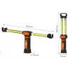 NEO TOOLS 99-066 Akumulatorowa lampa robocza COB LED z podstawą magnetyczną i obrotowym hakiem, 300 lm