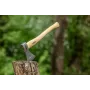 NEO TOOLS Toporek bushcraftowy w pochwie 400g | Kuta stal wysokowęglowa, rękojeść z hikory