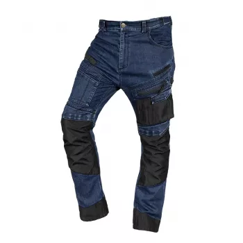 Spodnie robocze NEO TOOLS DENIM ze wzmocnieniami Oxford, granatowe, rozmiar XS