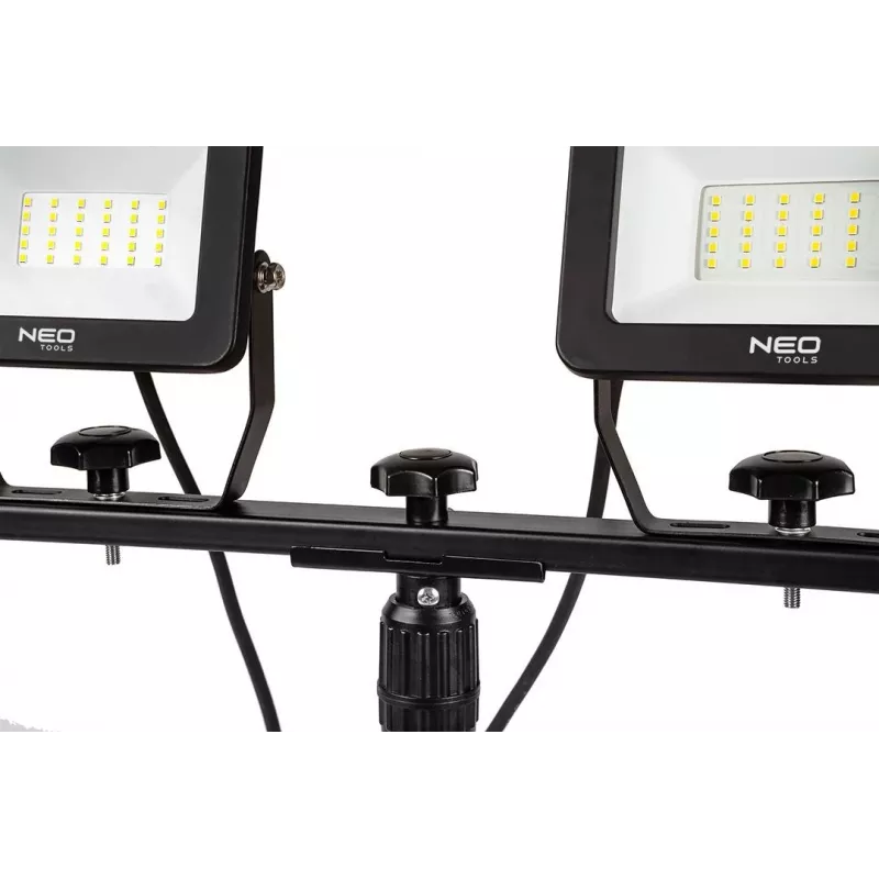 NEO TOOLS Podwójny reflektor LED 2x50W SMD 8500lm 230V na statywie 1.8m