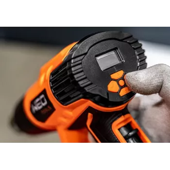 NEO TOOLS Opalarka 2000W z wyświetlaczem LCD, 50°C i 70-600°C, 4 dysze, skrobak, walizka