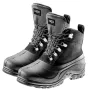 Męskie buty śniegowe NEO TOOLS, rozmiar 43 - czarne zimowe sznurowane buty za kostkę z podszewką ze sztucznego futra, wodoodporne, antypoślizgowa podeszwa TPR