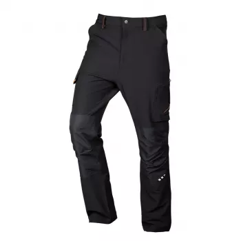 NEO TOOLS Mix&Match spodnie robocze 4-way stretch, czarno-pomarańczowe, XS
