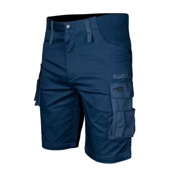 NEO TOOLS Mix & Match Women's Elastic Waist Shorts, Navy Blue, Size M