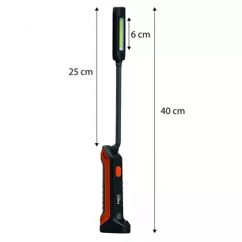 NEO TOOLS Akumulatorowa lampa inspekcyjna 400 lm COB + latarka 99-102