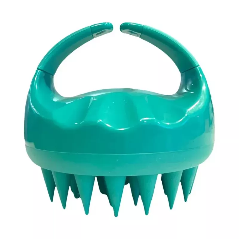 Neofolics Scalp Massaging Shampoo Brush - Soft Silicone Bristles, Ergonomic Handheld Design, Black