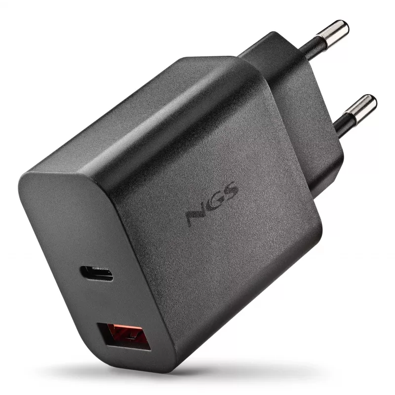 NGS ERA 30W USB-C + USB-A Ładowarka (Czarny)