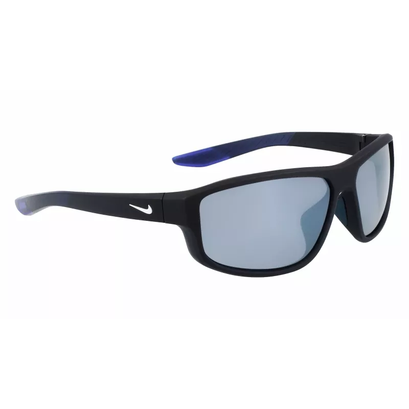 Okulary przeciwsłoneczne NIKE Brazenfield dla mężczyzn - oprawka matowa czarna, szare soczewki poliwęglanowe, 62/14/130 mm