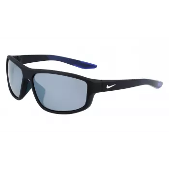Okulary przeciwsłoneczne NIKE Brazenfield dla mężczyzn - oprawka matowa czarna, szare soczewki poliwęglanowe, 62/14/130 mm